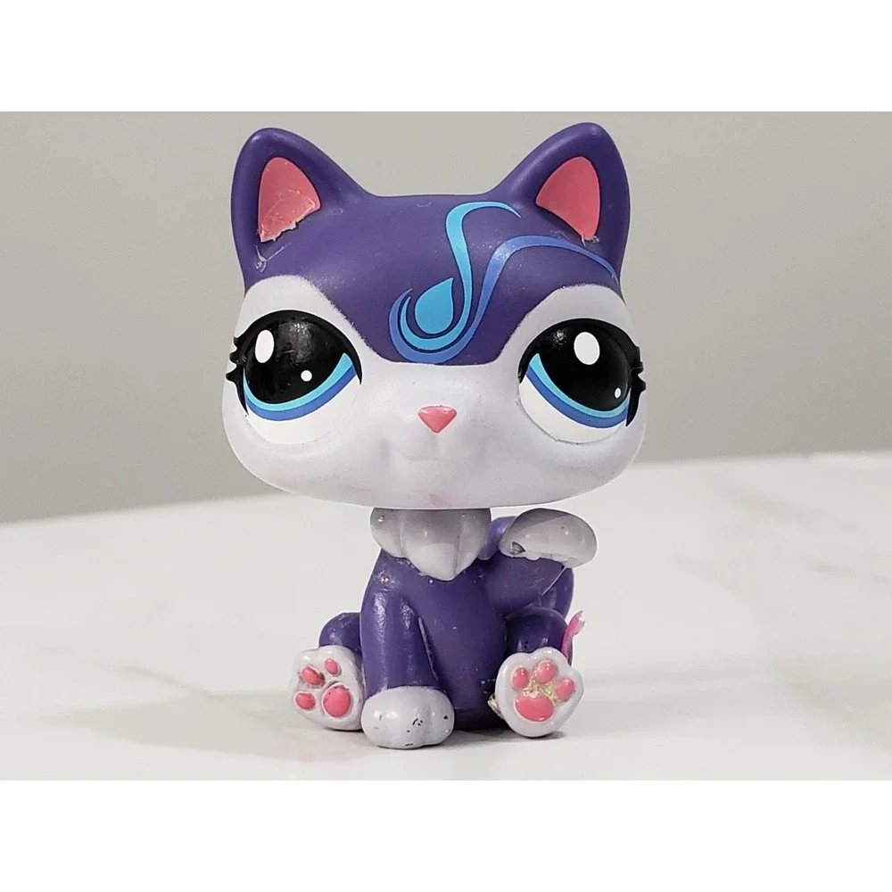 HARD TO FIND - littlest petshop cat #119 g7 purple